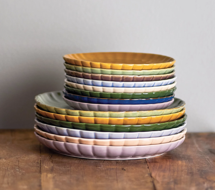 DG1114 10" Stoneware Plate, Forest Green