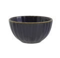 DG1134 5" Stoneware Fluted Bowl, Plum