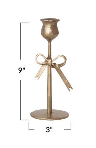 DG1435-S Iron Taper Holder w/Bow, Small