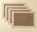 4-6570 Set of 4 Canvas Placemats, Sand