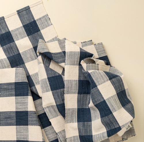 4-6560 108" Grace Gingham Table Runner Dark