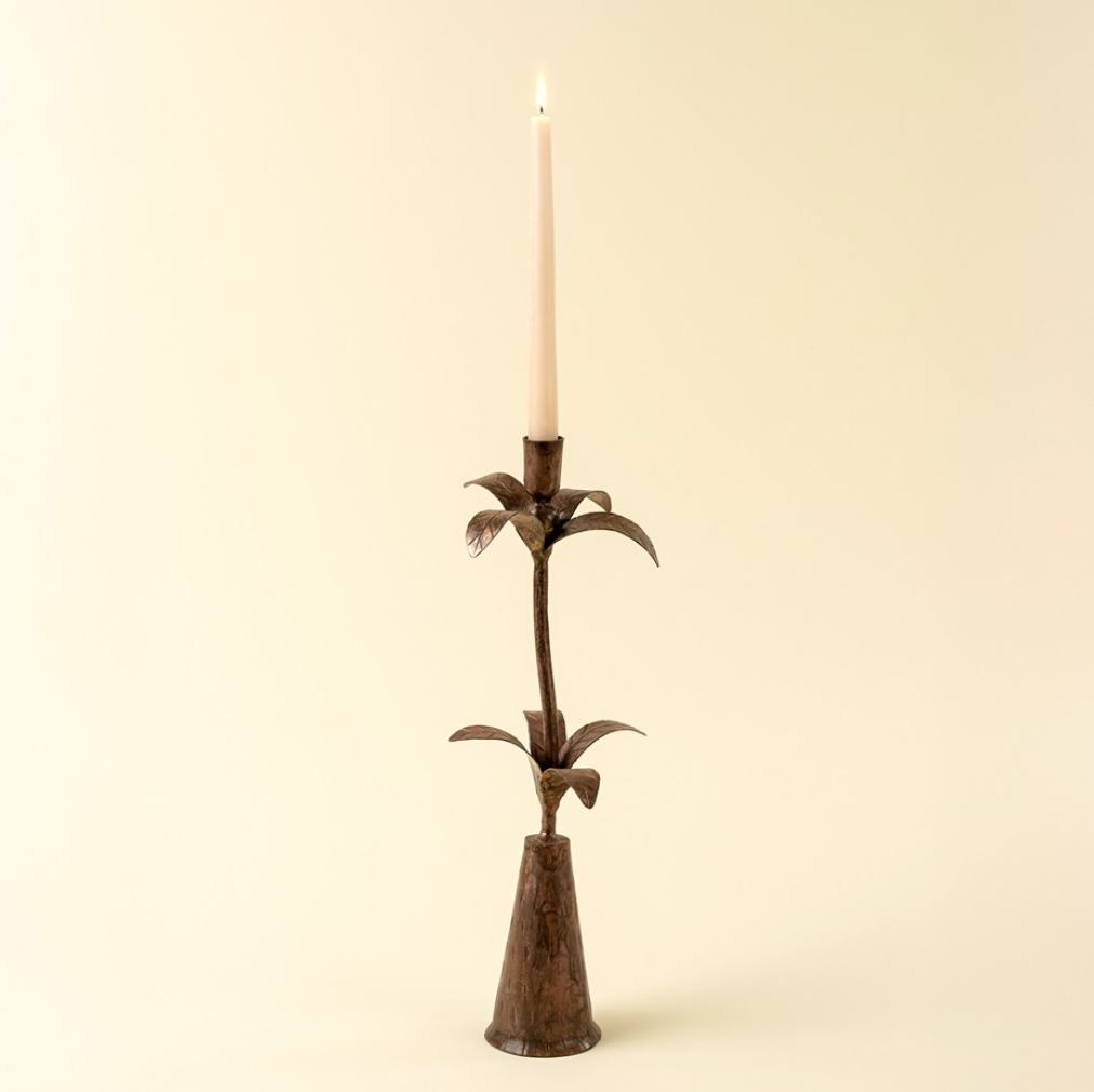 01-9192 Tropicana Forged Candlestick, Large