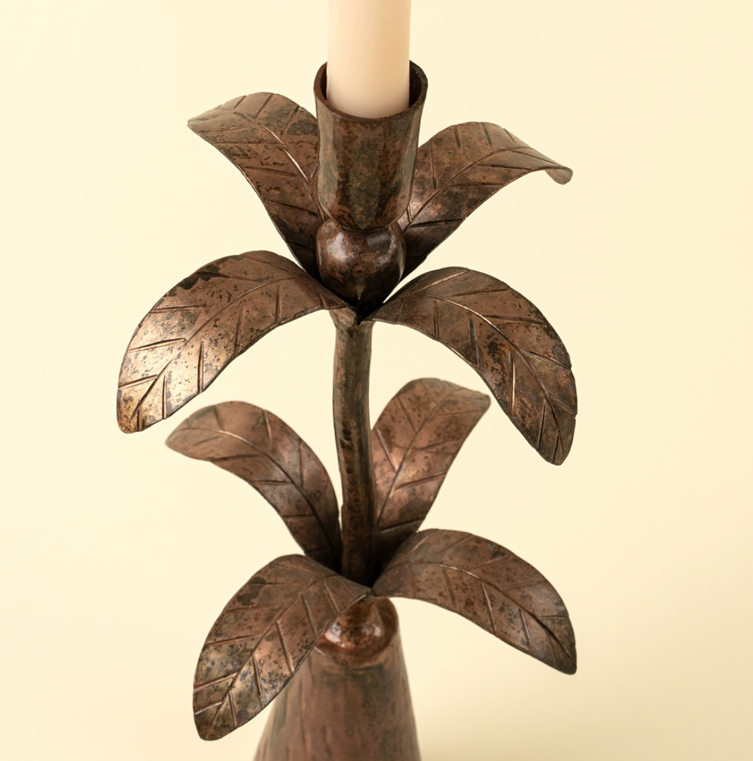 01-9192 Tropicana Forged Candlestick, Large