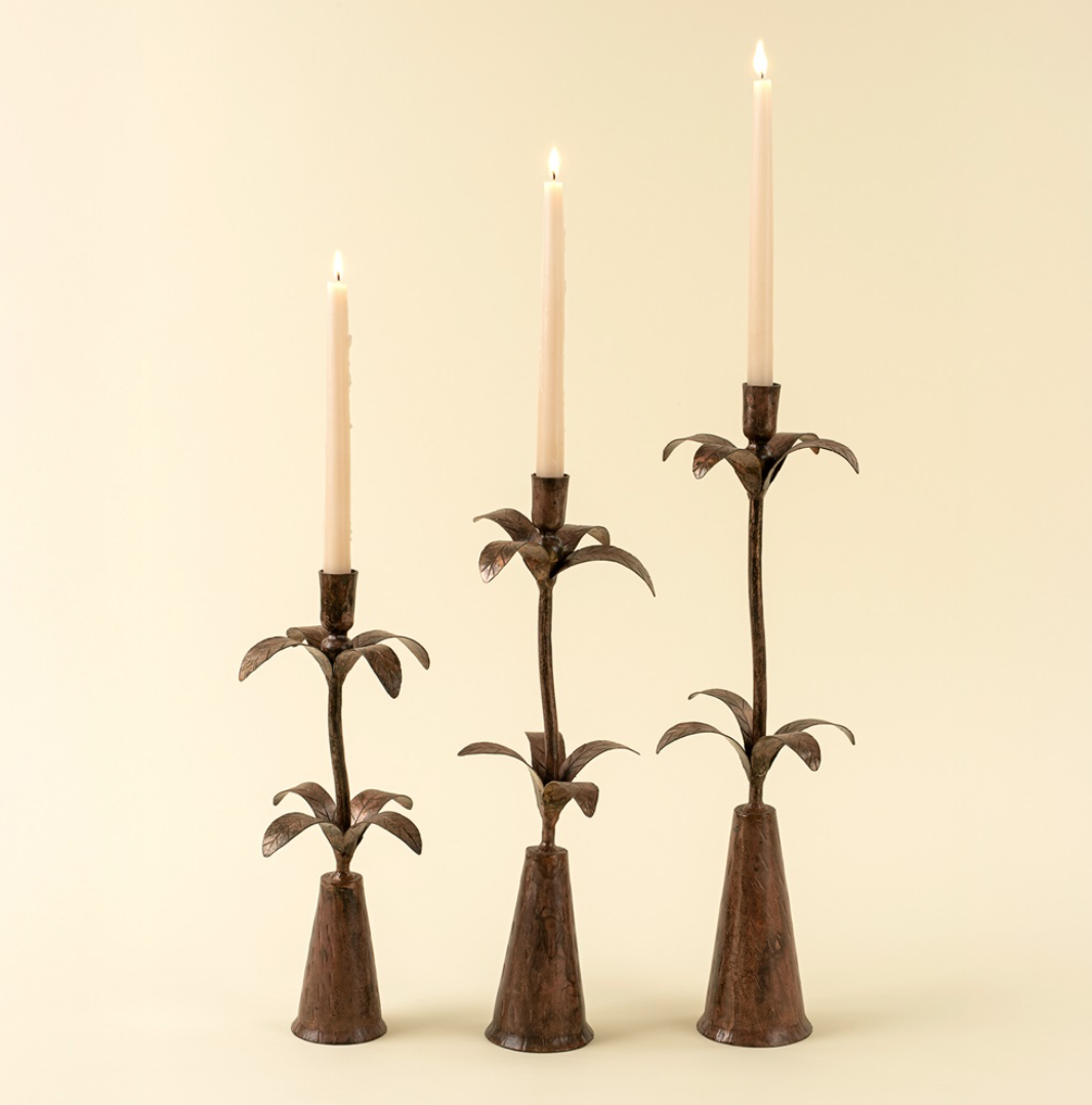 01-9192 Tropicana Forged Candlestick, Large