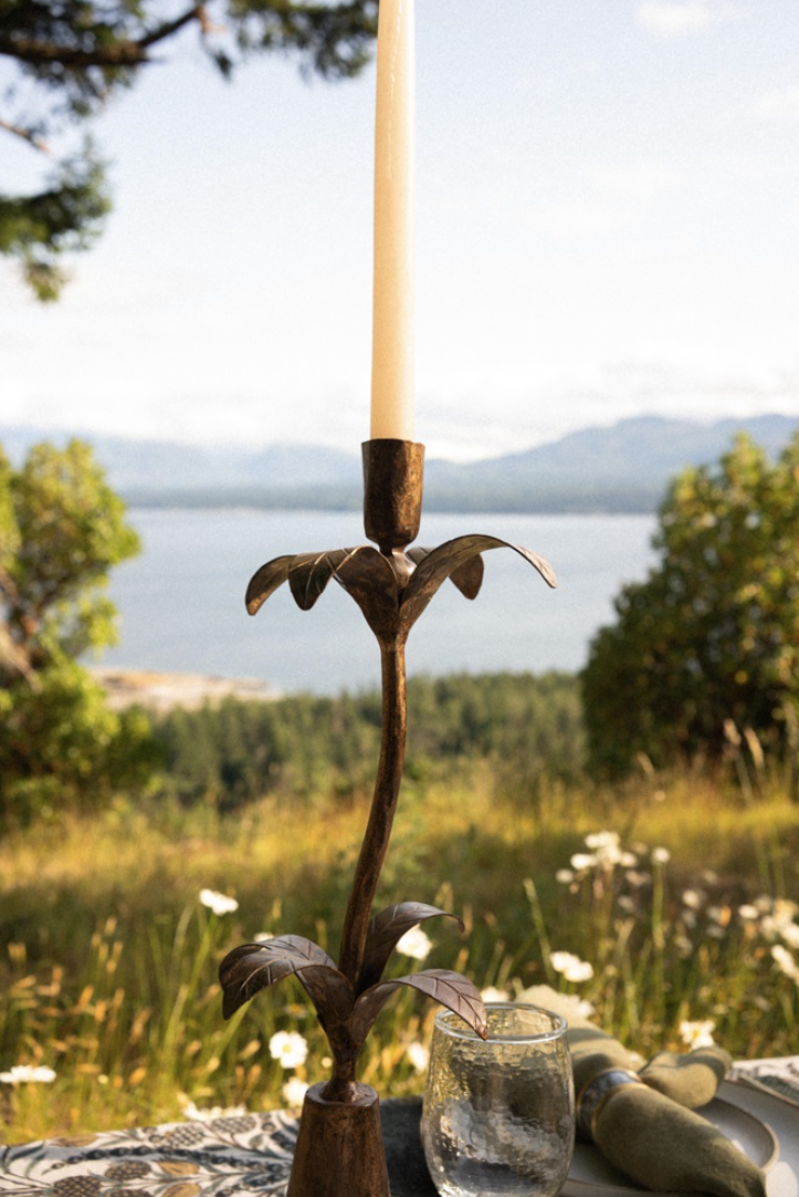 01-9192 Tropicana Forged Candlestick, Large