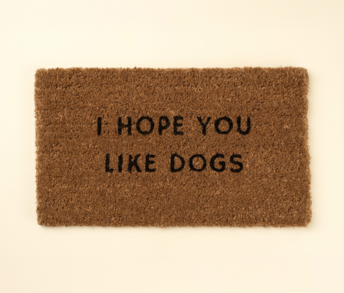 01-9144 28x16 "Hope You Like Dogs" Doormat