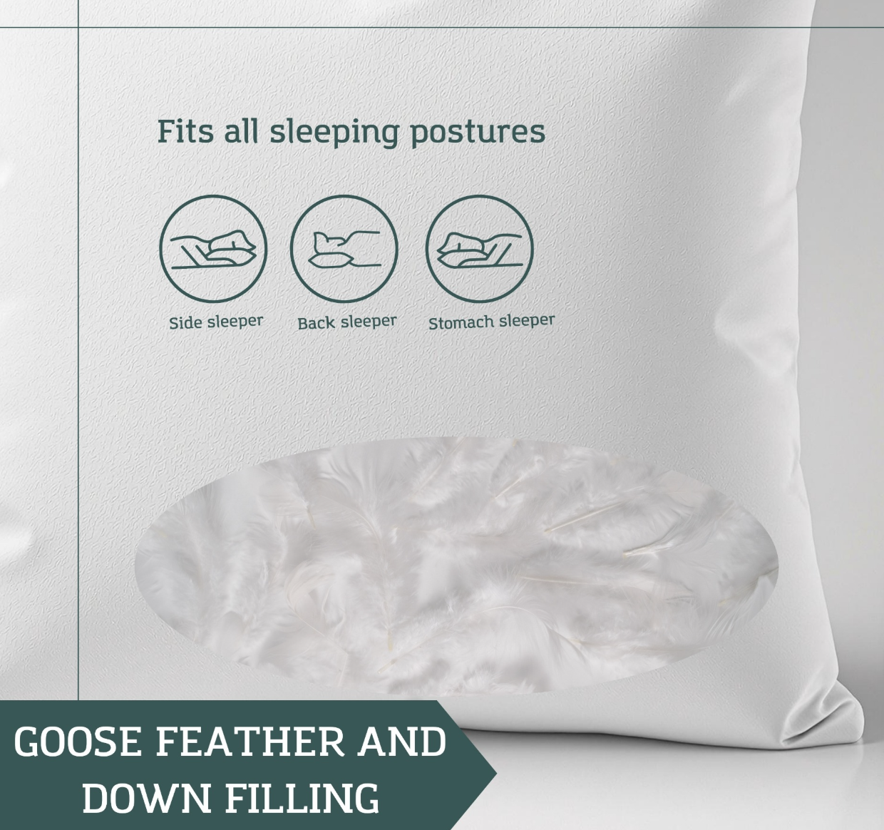 FILLER-KING-SHAM-INSERT Feather and Down Insert, King