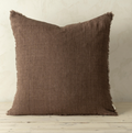 1-6041 24x24 Lina Linen Pillow Mocha