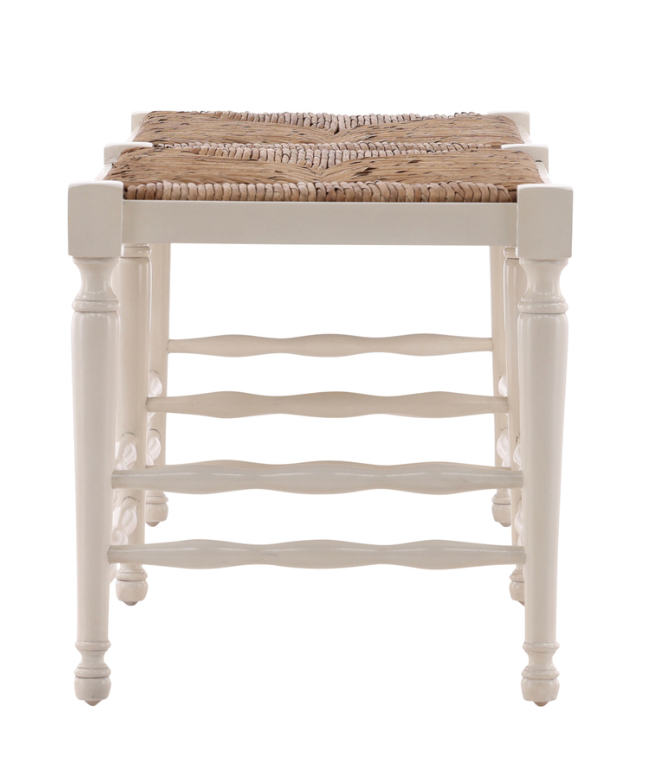 51660LT Cream Reed Bench