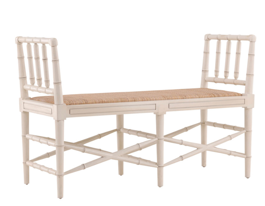 61072LT Cream Palm Bench