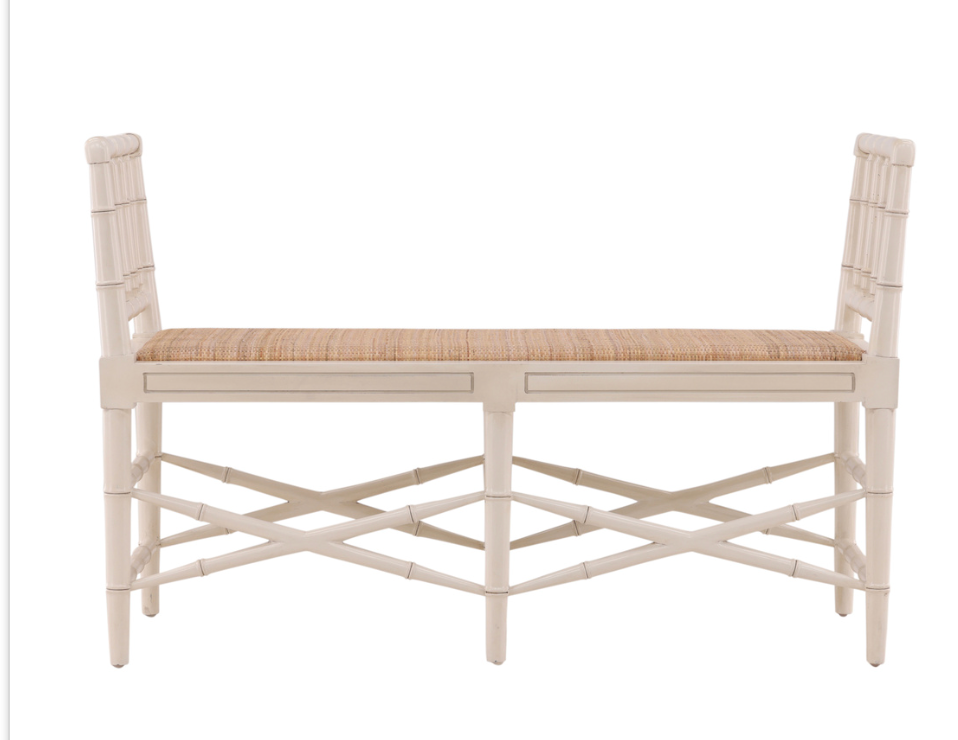 61072LT Cream Palm Bench