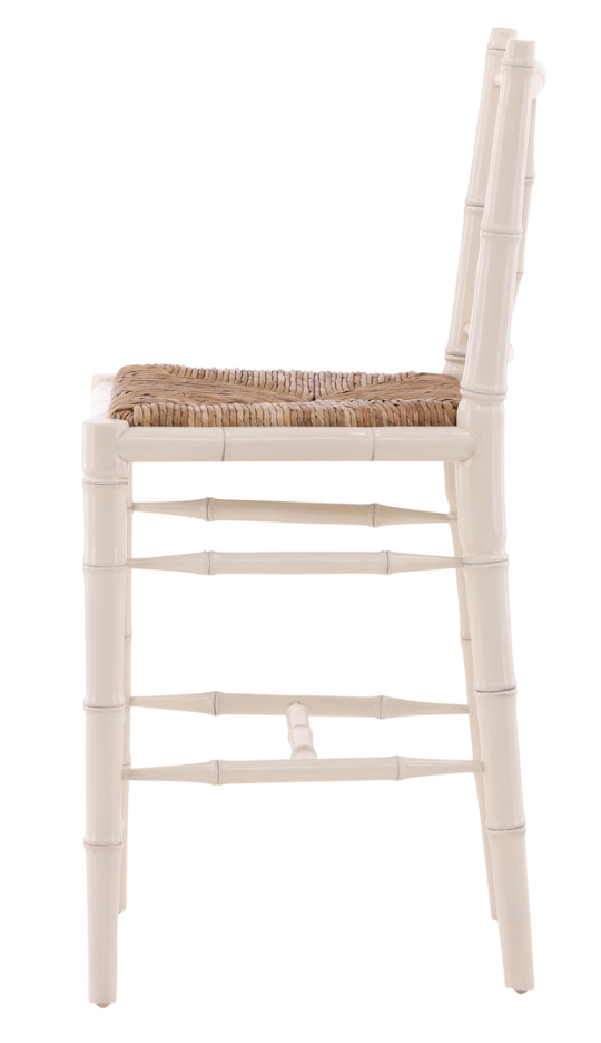 61060LT Cream Bamboo Counter Stool
