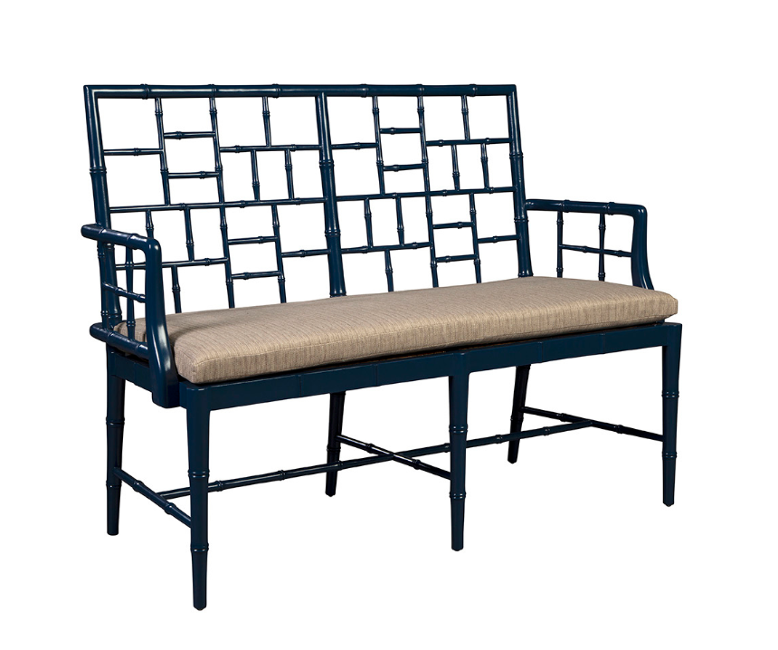 51876AZ2 Blue Belleville Settee