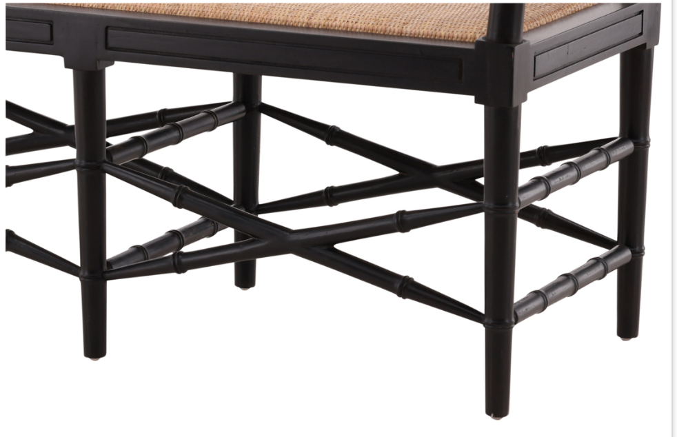 61072AB77 Black Palm Bench
