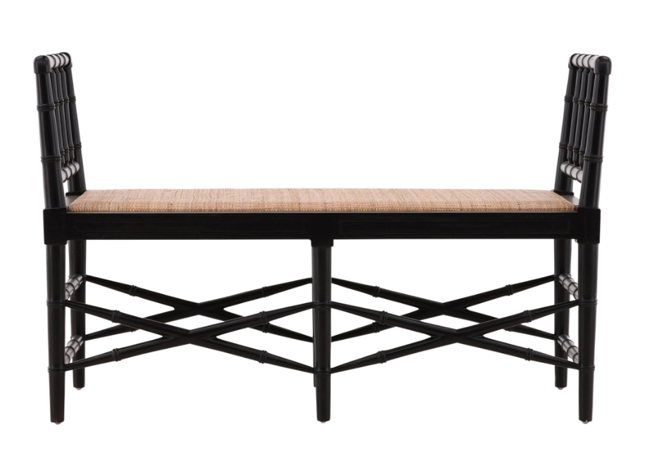 61072AB77 Black Palm Bench