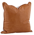 Leather Accent Pillow