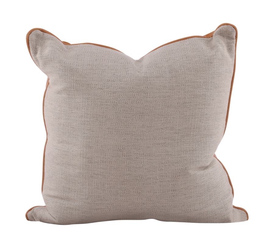 Leather Accent Pillow