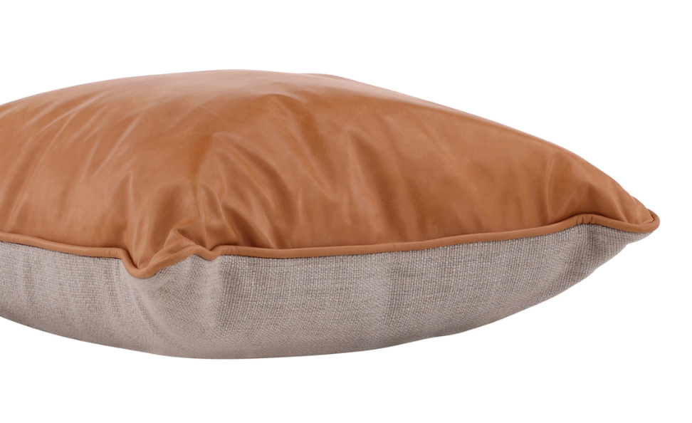 Leather Accent Pillow