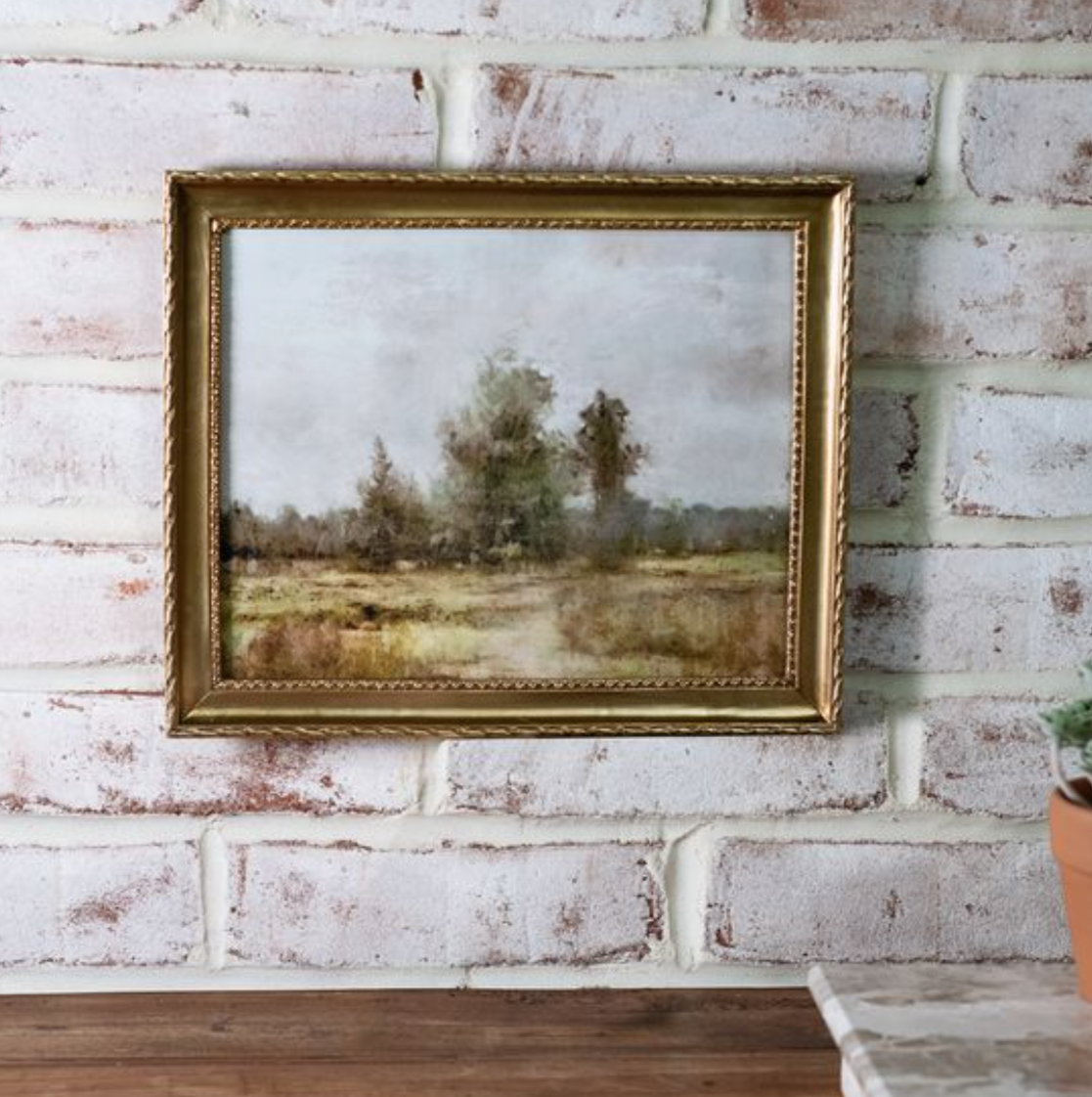PDXB006 8x10 Gold Frame Prairie Landscape