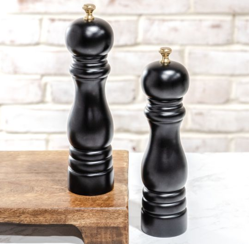 PDJIA01 8.75" Black Salt and Pepper Grinder