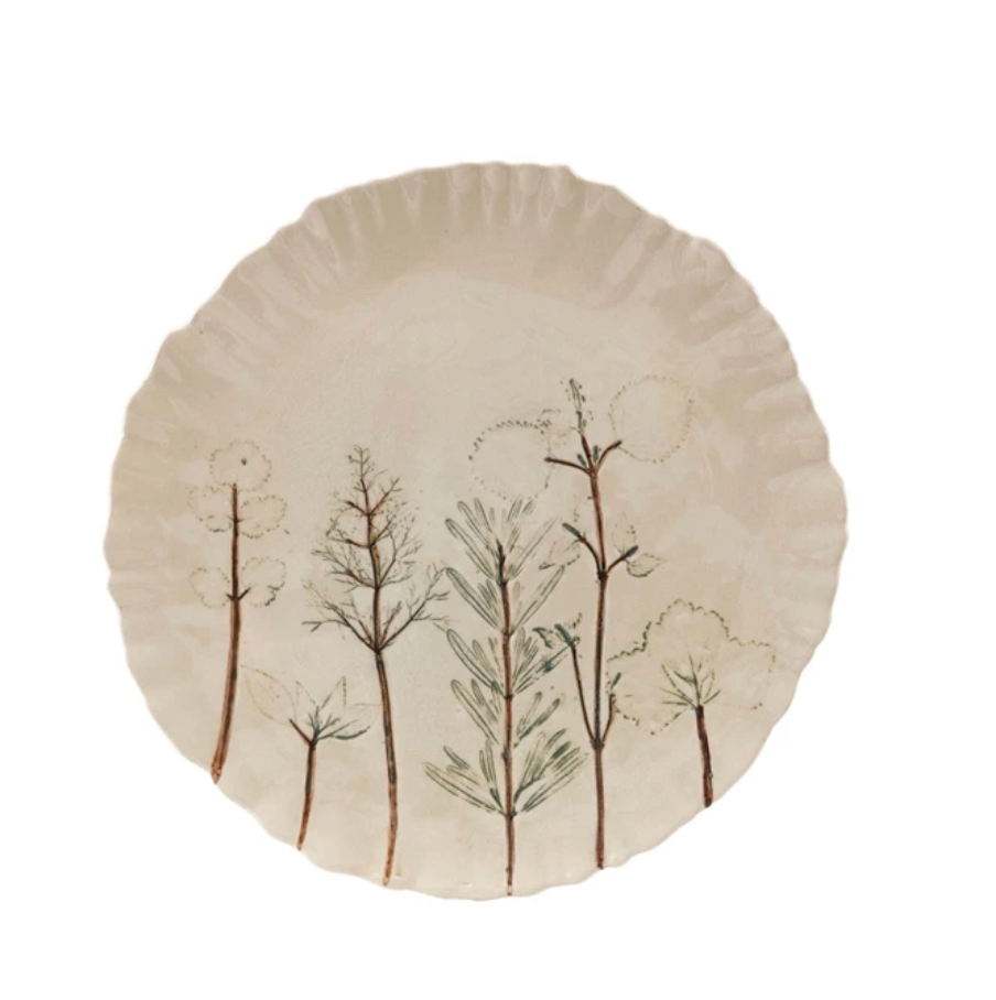 DG1975 Painted Stonewear Plate