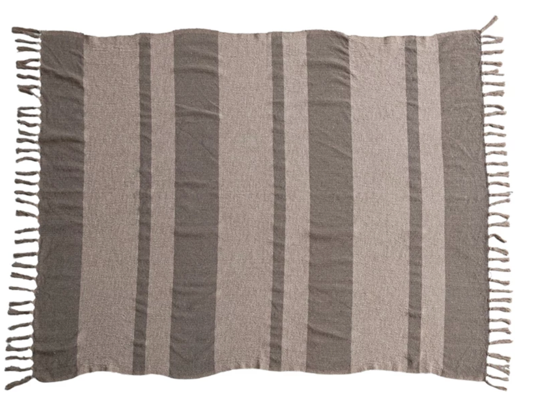 AH3496 Woven Recycled Cotton Blend Throw