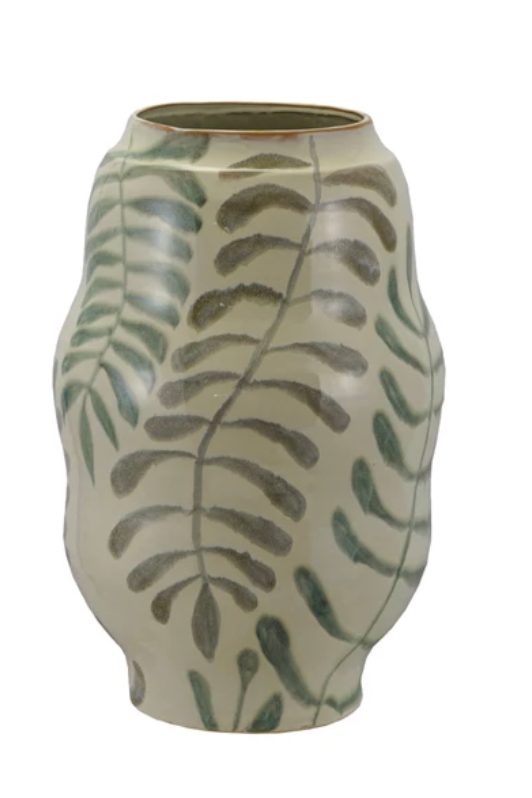 DG2356 Hand Painted Stonewear Vase