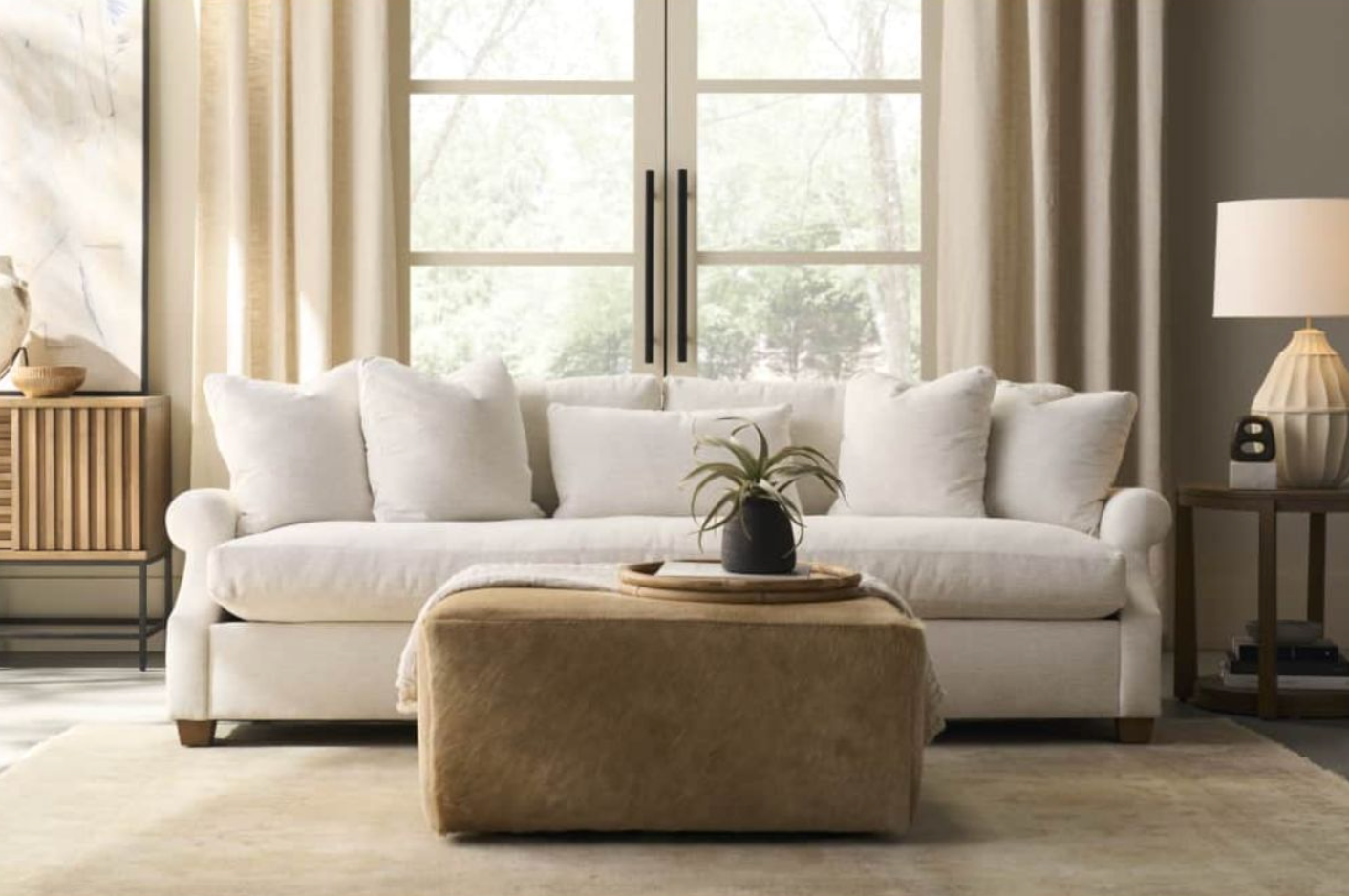 Quick Ship Bristol Sofa in Nomad Snow