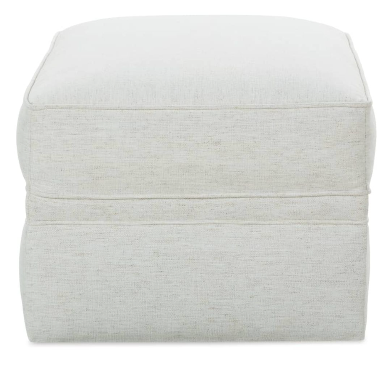 Quick Ship Kara Ottoman in Nomad Snow