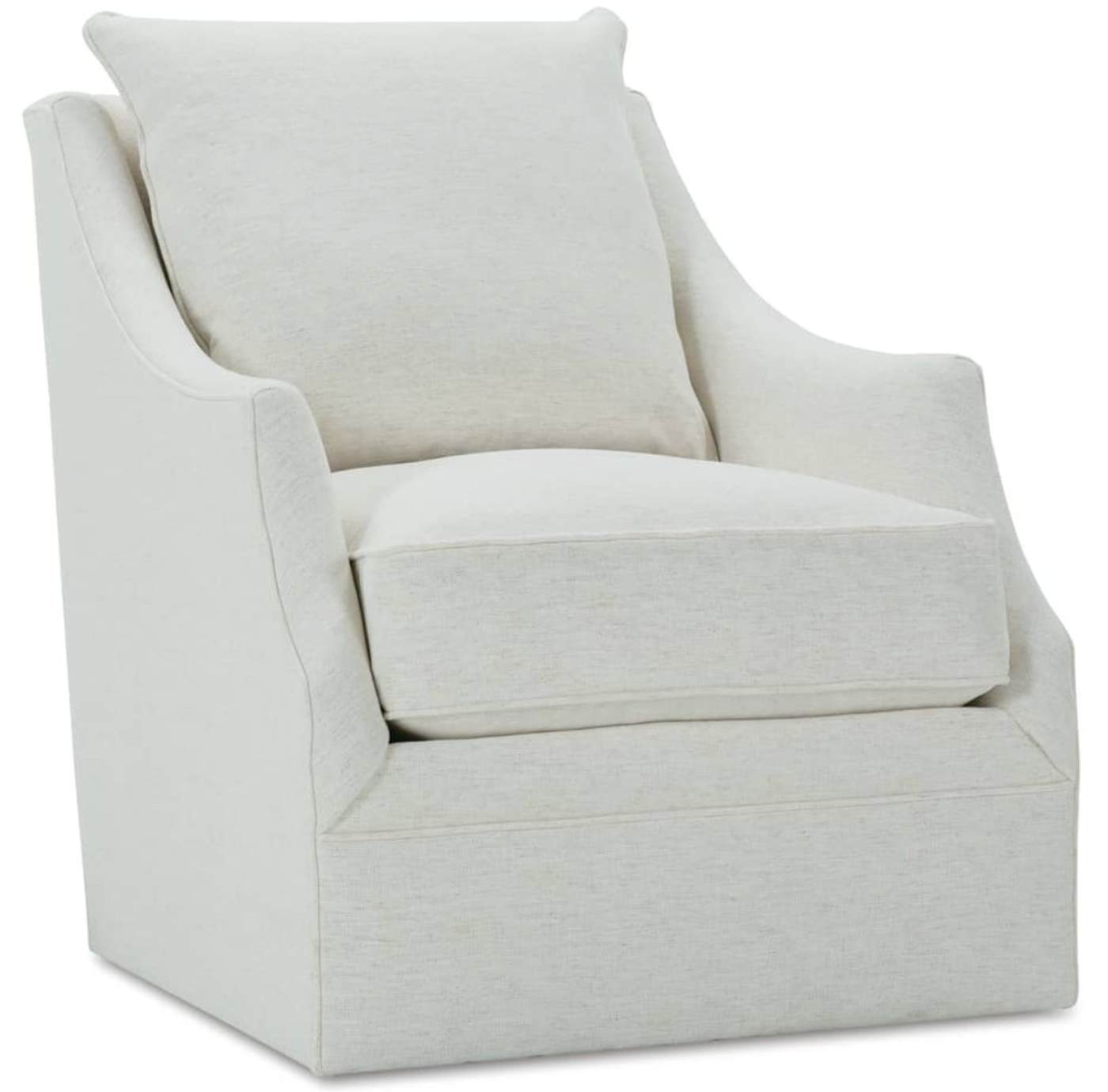 Quick Ship Kori Swivel Glider Chair in Nomad Snow
