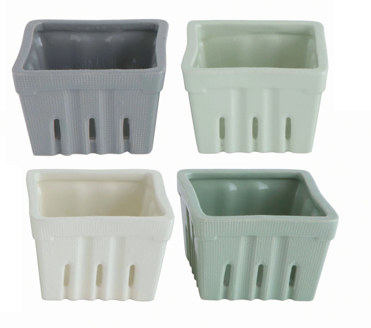 DA9441A Textured Stonewear Berry Basket