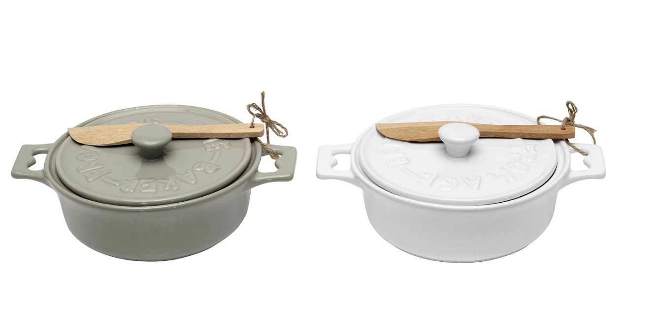 DA2320A Brie Baker w Lid and Spreader