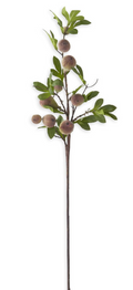 19277A 35" Flocked Fig Stem
