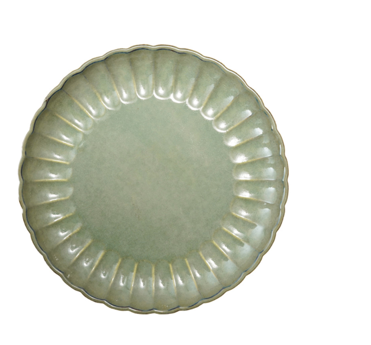 DG1122 Stonewear Fluted Plate