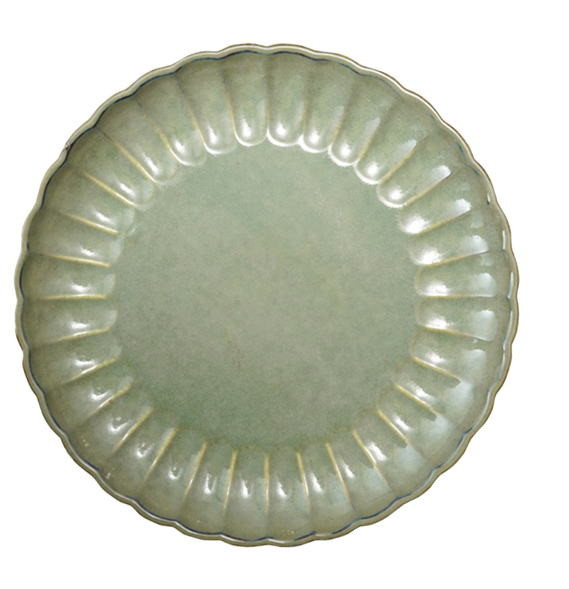 DG1115 Stonewear Fluted Plate