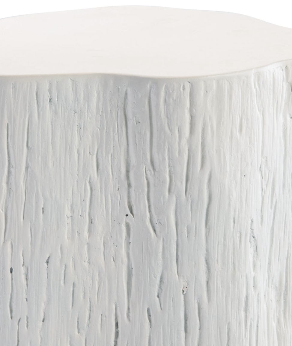 SW6203-TTET Tree Trunk End Table in Bone