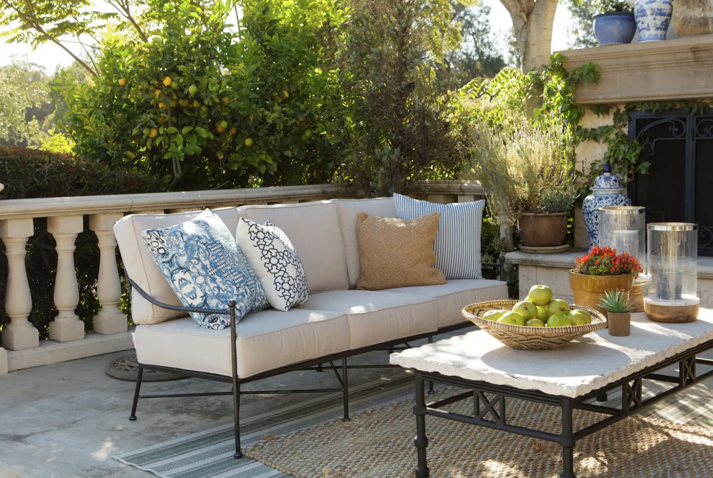 SW3201-23-FLAX-STKI Provence Sofa