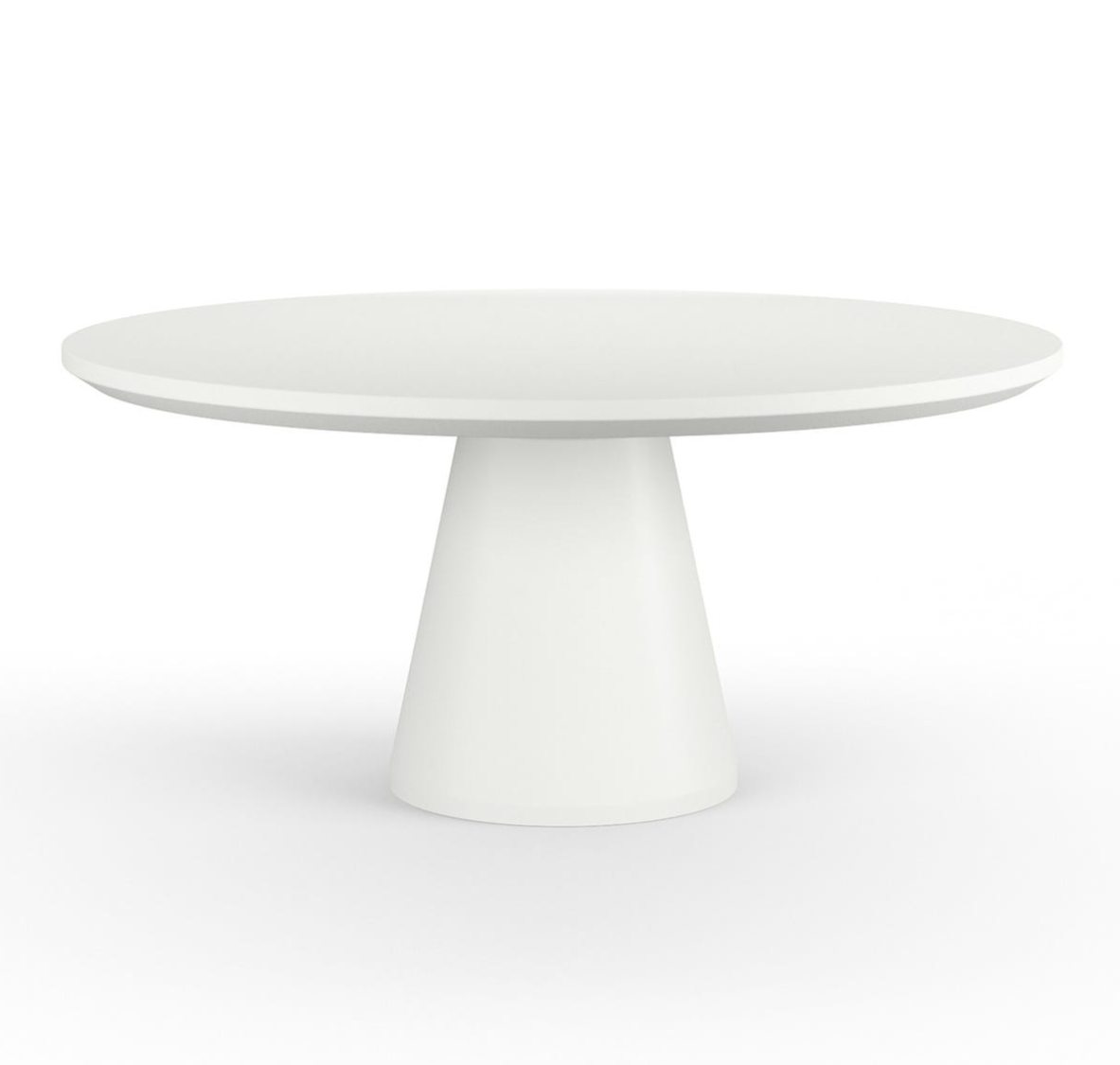 SW6203-BRDT63 63" Pedstal Dining Table in Bone