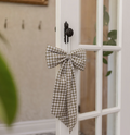 Gingham Green Fabric Bow