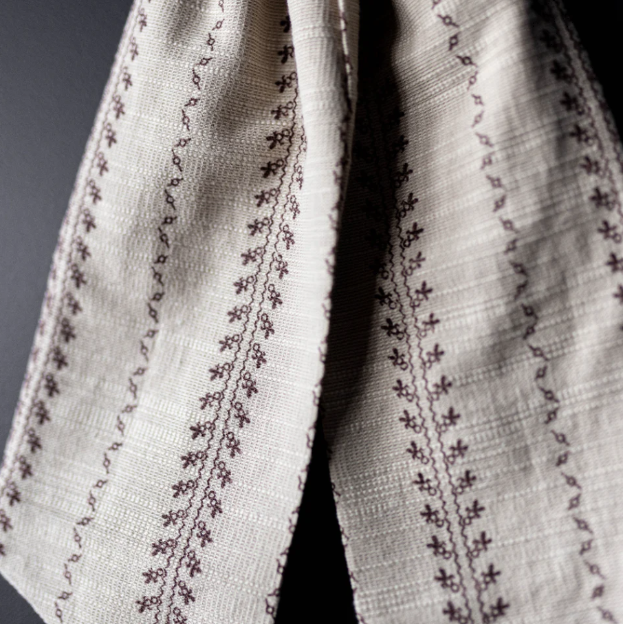 Folk Beige Stripe Bow Folk Beige