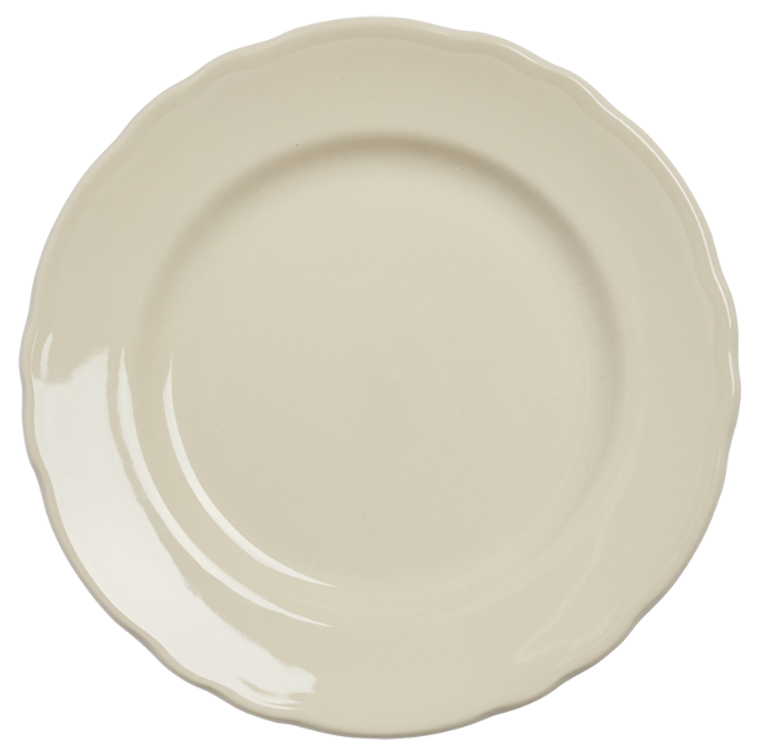 FEST250216 7.25" Scalloped White App Plate
