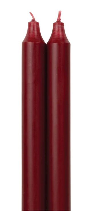 72885 12" tapers crimson