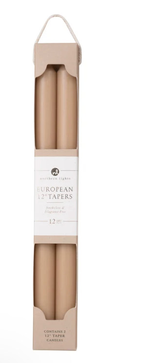 72862 12" tapers tan