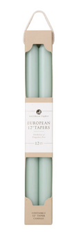 72856 12" tapers 2pk pistachio