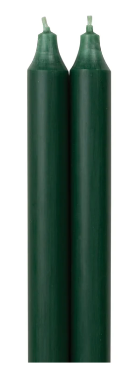 72896 12" Tapers 2pk Hunter Green