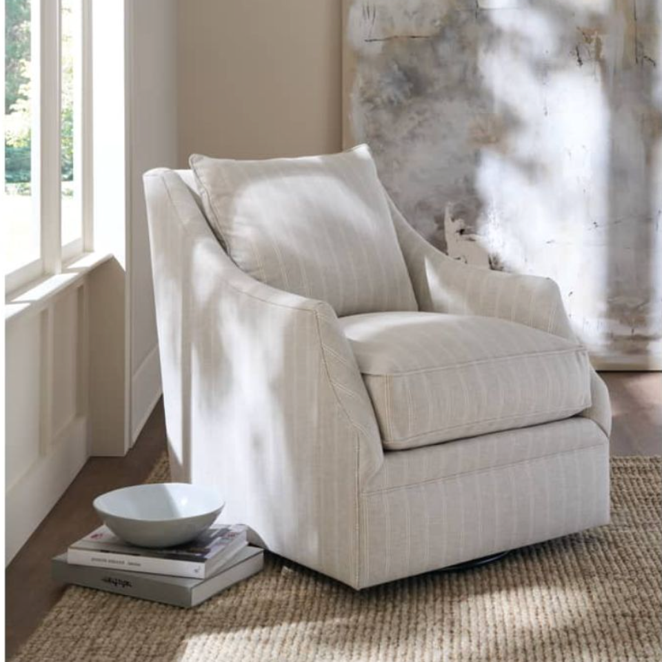 Quick Ship Kara Swivel Glide Chair