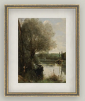 THEREAD1620-44G 18x22 The Reader On The Wooded Bank