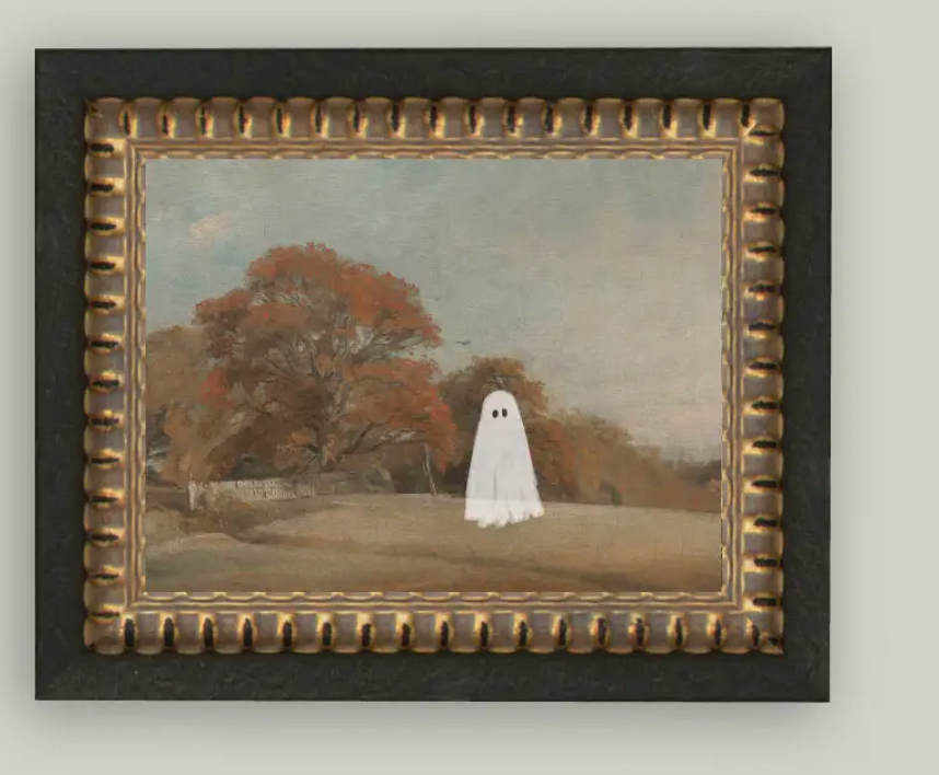 8x10 Autumn Field Ghost Framed Art, AUTFIELDGHOST-86-A1366