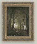 PEEKGHOST-68-44G 8x10 Peeking Ghost Framed Art