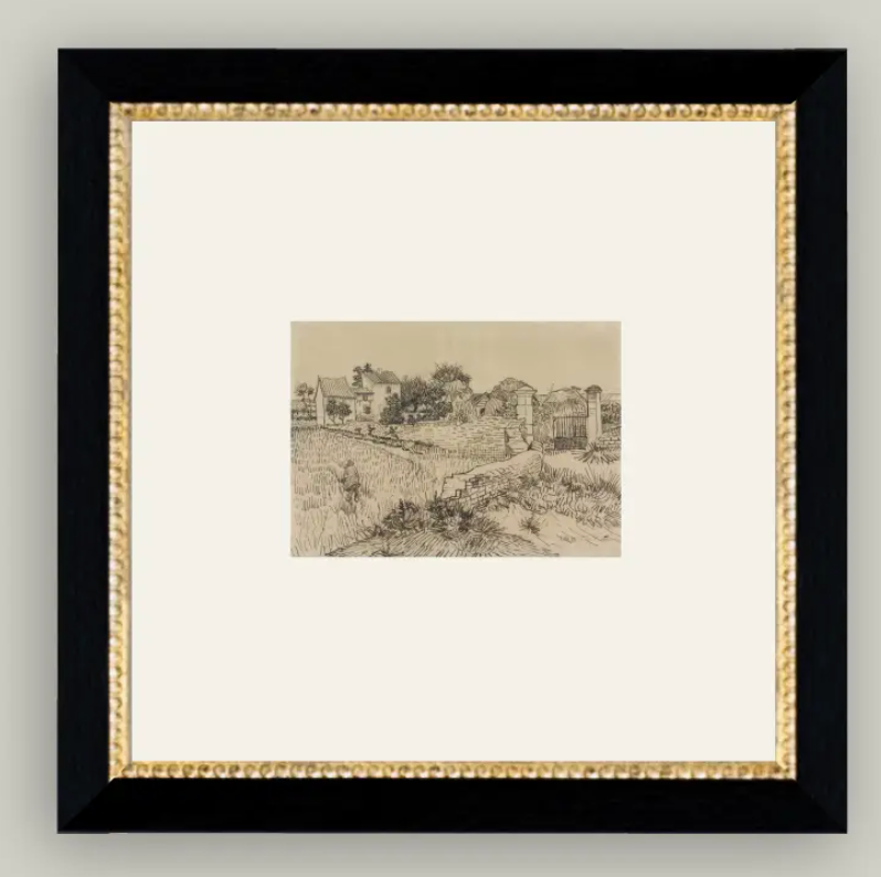 TUSCAN-77-459B 8x8 Tuscan Village Framed Art